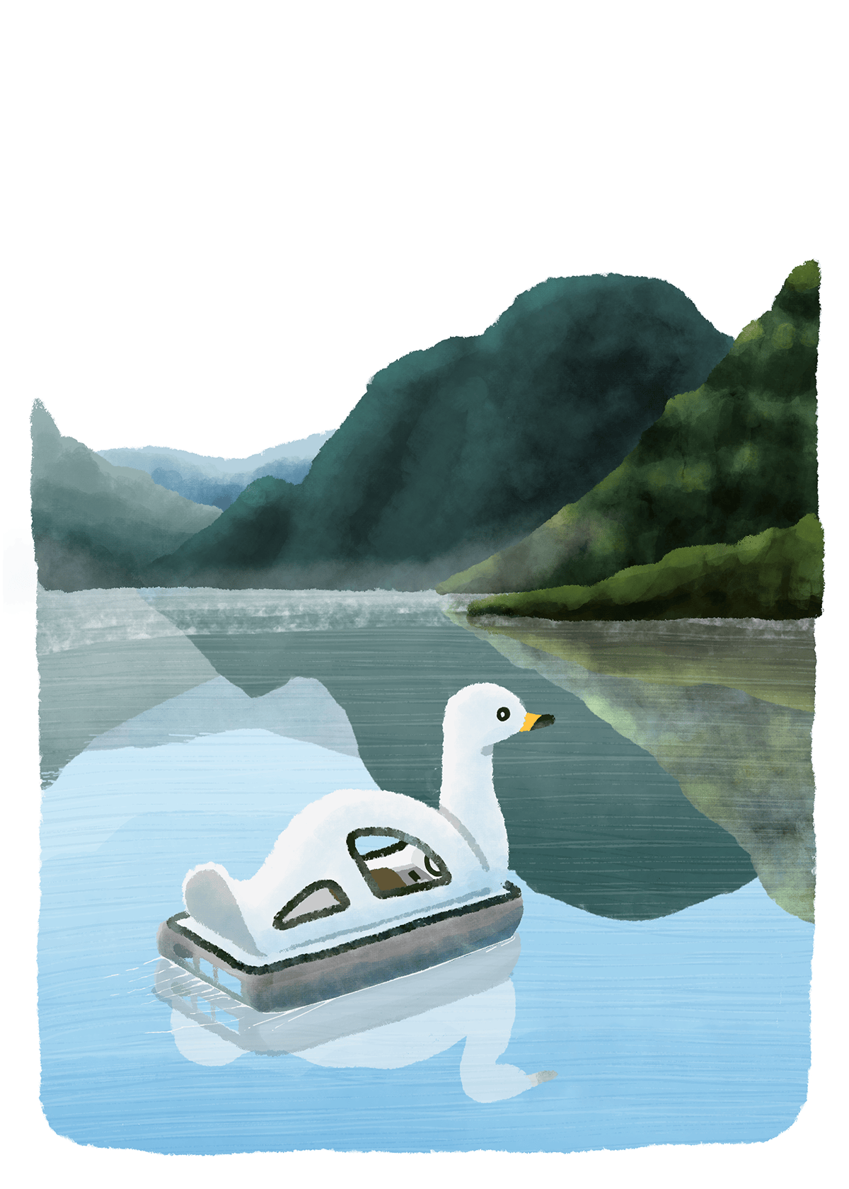 アヒルボート旅に出る