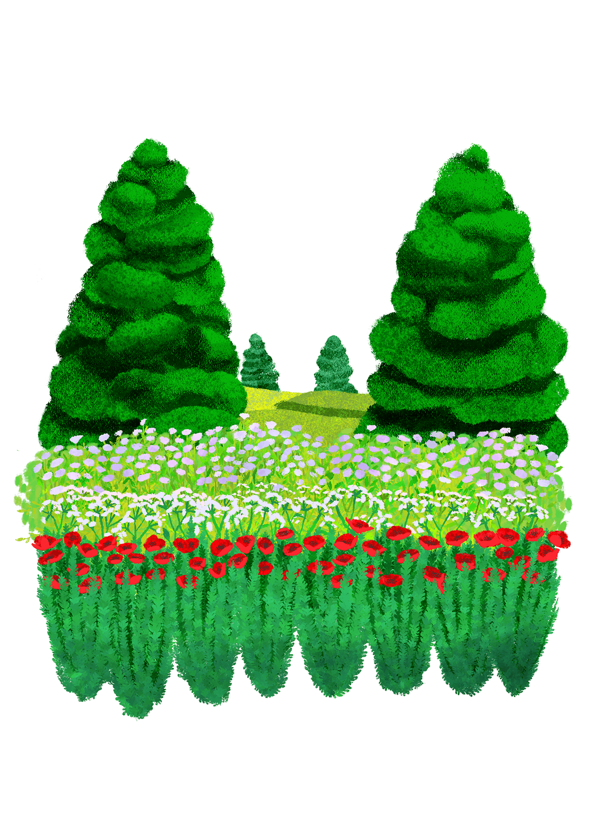 ソフトクリームみたいな木